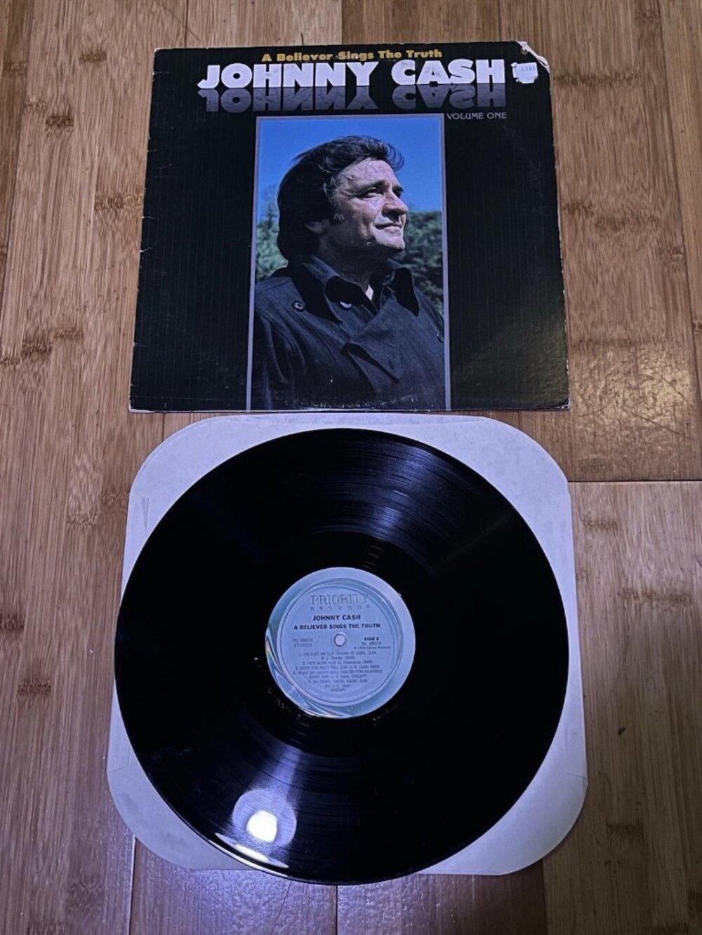 Johnny Cash A Believer sings the Truth Volume One LP Priority Records 1979